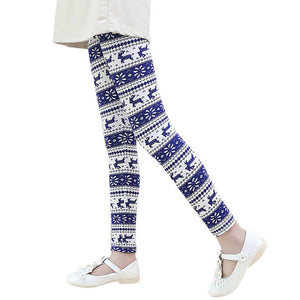 Girls Leggings Hot Children Leggings Christmas Children Trousers Printing Leggings Flower Baby Kids Girls Pencil Pants