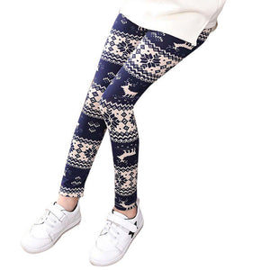 Girls Leggings Hot Children Leggings Christmas Children Trousers Printing Leggings Flower Baby Kids Girls Pencil Pants