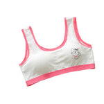 Baby Girls Clothing Tops Lovely Girls Training Bras for 10-14Y Printing Underwear Bra Vest Children Underclothes Sport Undies