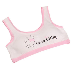 Baby Girls Training Bras for 10-14Y Top Clothes Lovely Girls Printing Underwear Bra Vest Children Underclothes Sport Undies