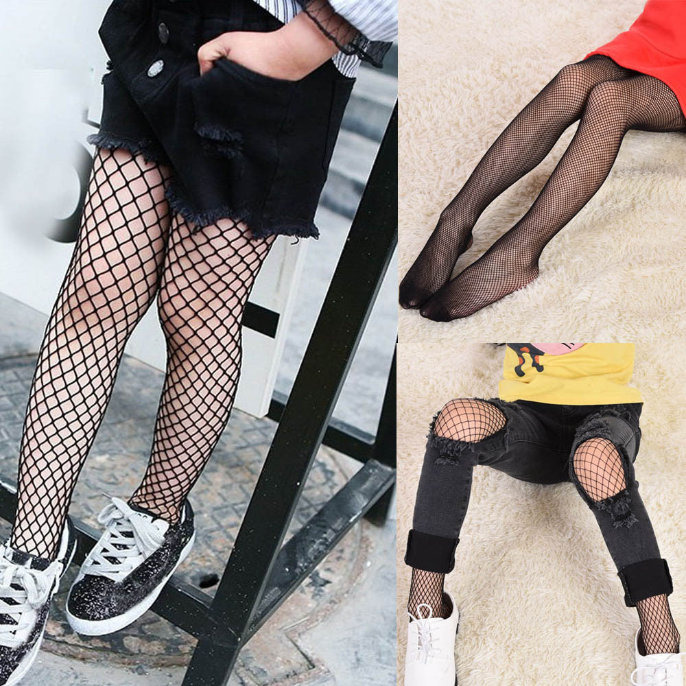 Newest Kids Girl Tights Children Baby Girl Mesh Fishnet Pantyhose Black Stockings Net Pattern Toddler Tights Stockings