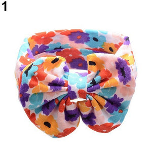 Children'S Printed Cross Hair Band Baby Cotton Headband Bohemian Pop Bow Hair